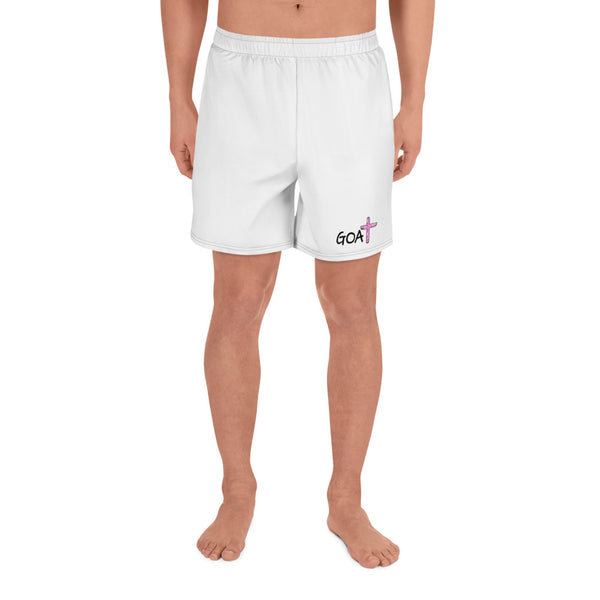 GOAT White Unisex Athletic Shorts