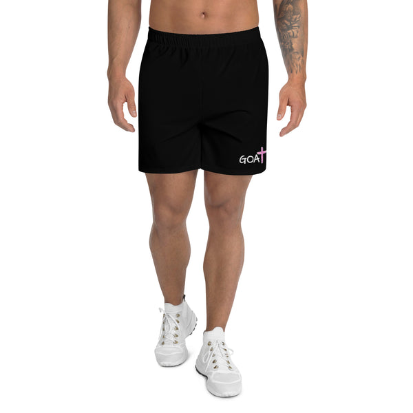 GOAT Black Unisex Athletic Shorts